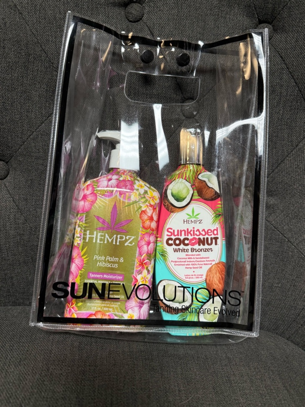 Hemps Tanning package brand new straight off our shelf at the salon